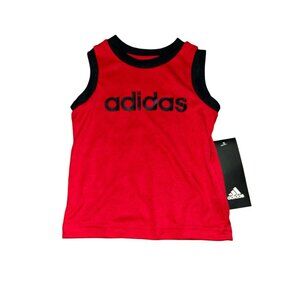Adidas 3m Baby Boy Tank Shirt NWT Red & Black
